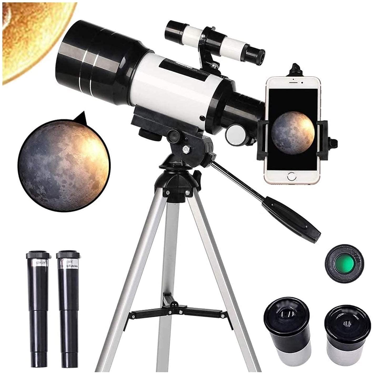 Buy Kixre Telescope 70mm Aperture 400mm AZ Mount, Astronomical